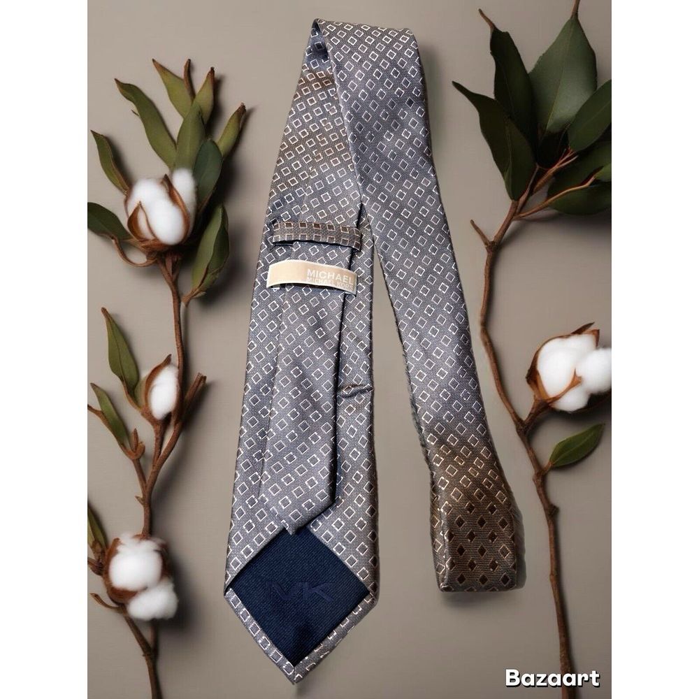 Michael Kors‎ Men's Tie Silk Blend Color Gray